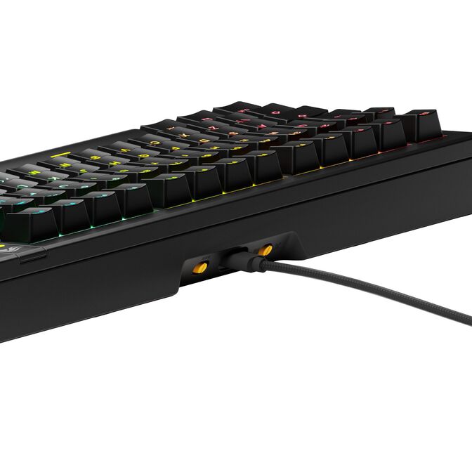 Glorious GMMK 3 75% Gaming Keyboard, Fox Switches - ISO UK, Black image number 5