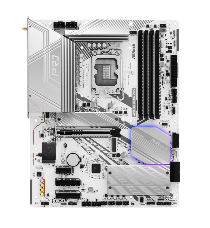 ASRock Z890 Pro RS WiFi White motherboard, socket LGA 1851, Intel Z890, ATX, DDR5 image number 3
