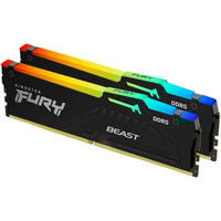 Kingston Fury Beast RGB EX DDR5-5200 RAM, CL36, EXPO - 32 GB Dual-Kit, black