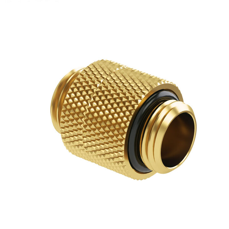 Barrow adapter straight G1/4 inch female to G1/4 inch female, 14mm, rotatable - golden image number 0
