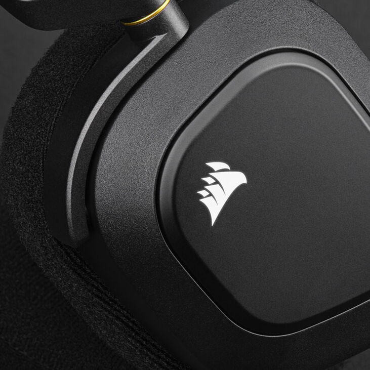 Corsair HS80 RGB Wireless Premium-Gaming-Headset - Carbon image number 3