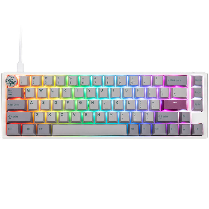Ducky One 3 Mist Grey SF Gaming Tastatur, RGB LED - MX-Brown (US) image number 1