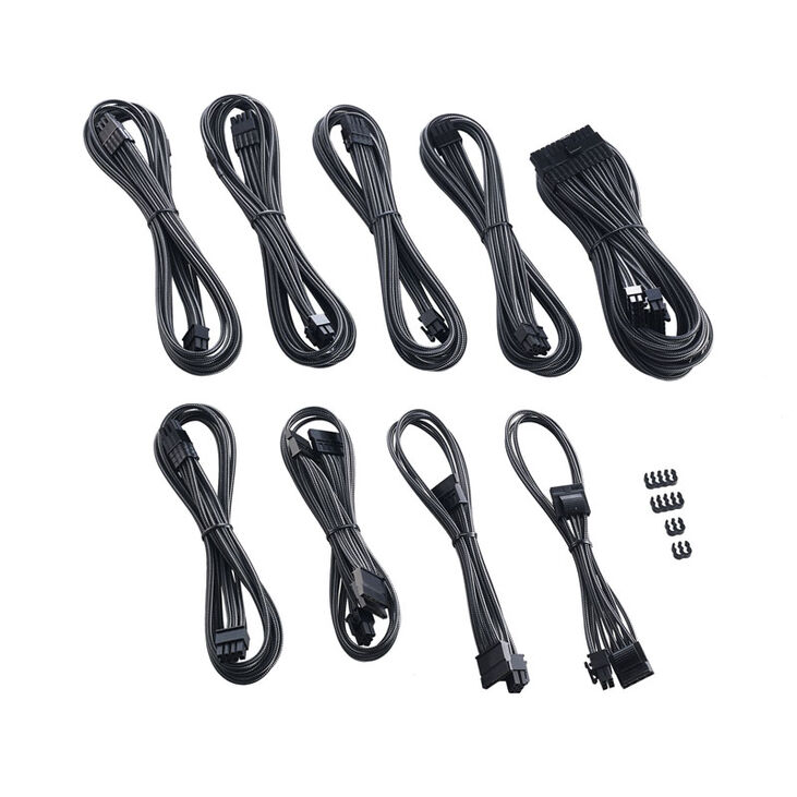CableMod C-Series PRO ModMesh Cable Kit for Corsair AXi/HXi/RM (Yellow Label) - carbon image number 1