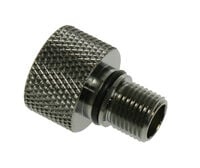 Bitspower Adapter gerade Eheim 1046 auf G1/4 Zoll IG - schwarz gl&auml;nzend