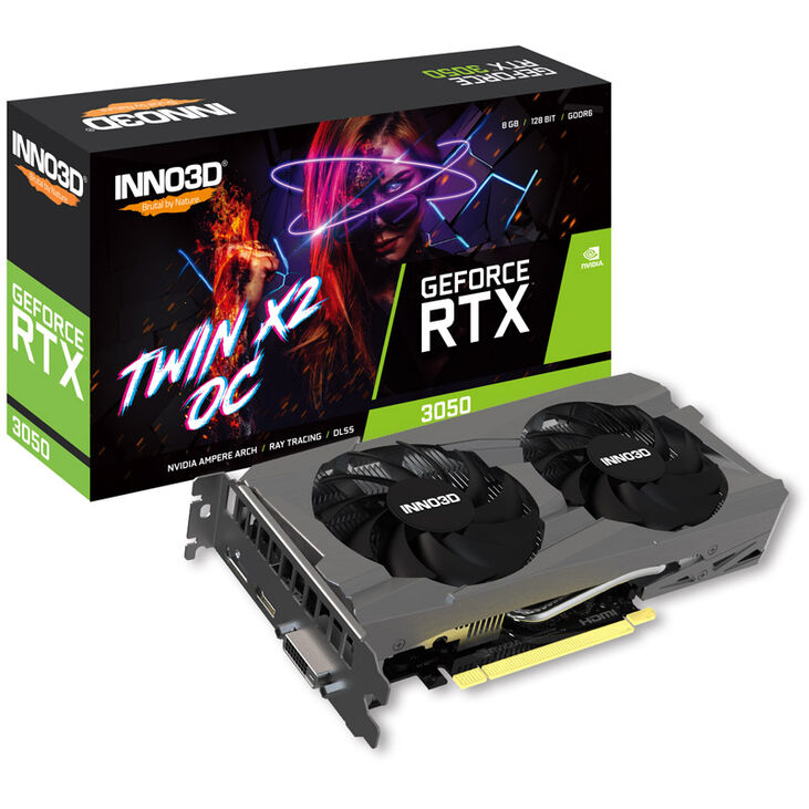 INNO3D GeForce RTX 3050 Twin X2 OC V2, 8192 MB GDDR6 image number 0