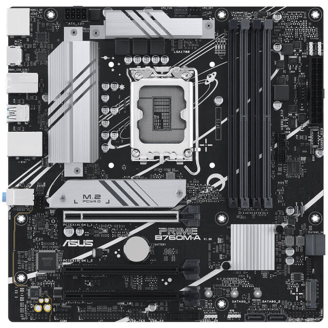 ASUS Prime B760M-A-CSM, Intel B760 Mainboard, Sockel 1700, DDR5 image number 2