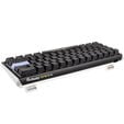 Ducky One 3 Classic Black/White Mini Gaming Keyboard, RGB LED - MX-Blue (US) image number null
