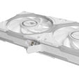 ASUS ROG Eurux GR120 ARGB PWM Fan - Reverse Blade, 3-Pack, white image number null