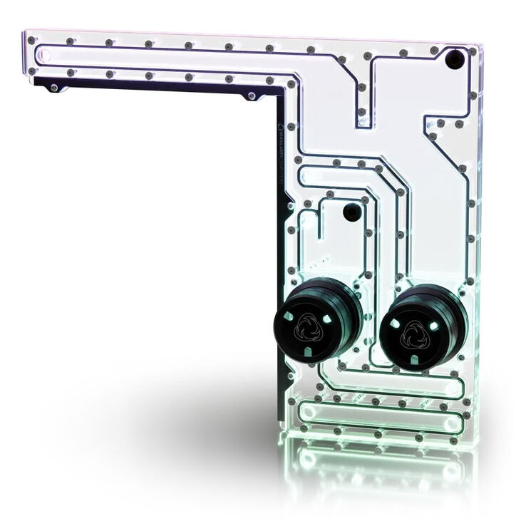Singularity Computers Corsair 1000D Dual D5 Reservoir Distroplate image number 3