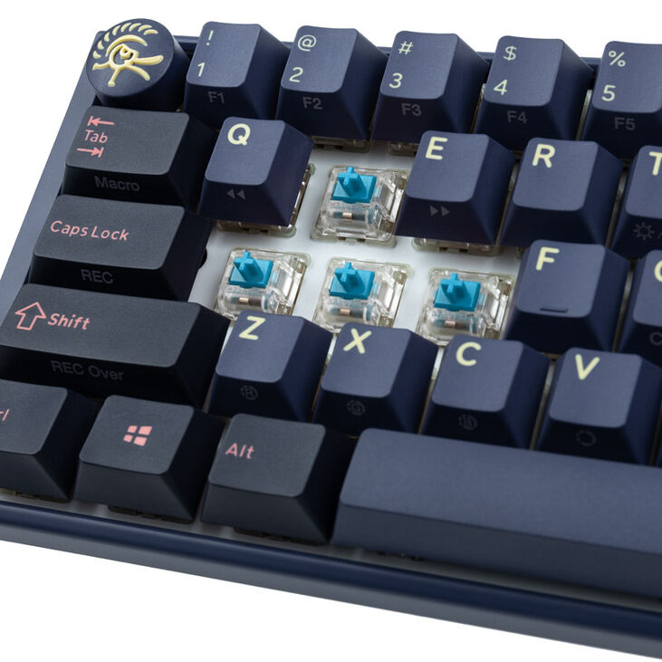 Ducky One 3 Cosmic Blue SF Gaming Keyboard, RGB LED - MX-Blue (US) image number 4