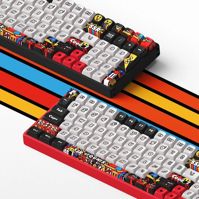 IQUNIX F97 Graffiti Blaze Wireless Gaming Tastatur, RGB - Moonstone Turbo image number 1