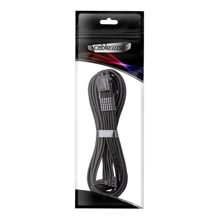 CableMod Universal Pro ModMesh 16-Pin to 16-Pin Cable, 90° Connector, Sleeved, StealthSense - Black, 60 cm, Var. A image number 4