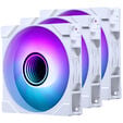 PHANTEKS M25 Gen2 PWM D-RGB Fan, 3-Pack - 120mm, White image number null