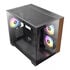 Antec CX600M Wood PC case, Mini Tower, Micro-ATX, Tempered Glass - black, wood image number null