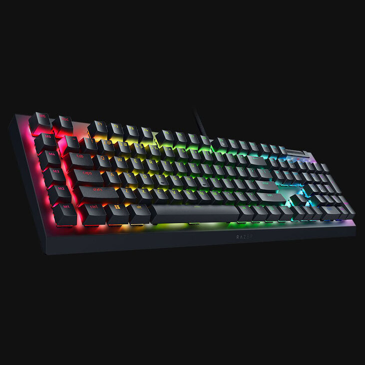 Razer BlackWidow V4 X Gaming -Tastatur, Full Size, RGB - Green Switches, ISO (DE) image number 1