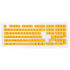 Ducky PBT Double-Shot Keycap Set Yellow - DE Layout image number null
