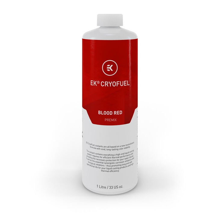 EK Water Blocks EK-CryoFuel Premix, Blood Red - 1000ml image number 0