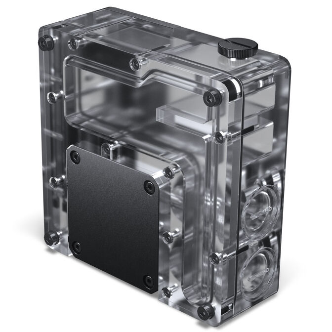 Phanteks Glacier EZ-Fit 120RES-DDC Body DDC Reservoir, ARGB - 120mm, black image number 1