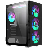 Montech X3 Glass Mid Tower, RGB, Tempered Glass - Black