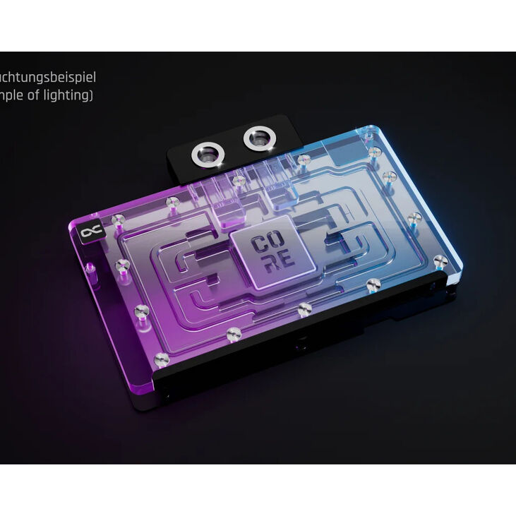 Alphacool Core GeForce RTX 5090 Reference GPU Water Cooler, ARGB, with Backplate - Acrylic image number 4