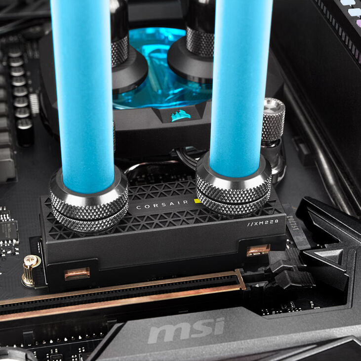 Corsair Hydro X Series XM2 M.2 SSD Water Block (2280) image number 4