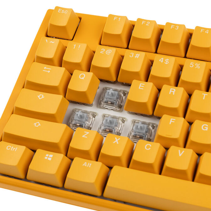Ducky One 3 Yellow Gaming Tastatur, RGB LED - MX-Speed-Silver (US) image number 4