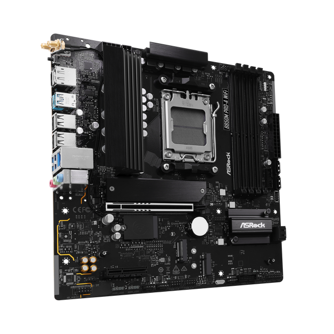ASROCK B850M Pro-A WiFi motherboard, socket AM5, AMD B850, Micro-ATX, DDR5 image number 1