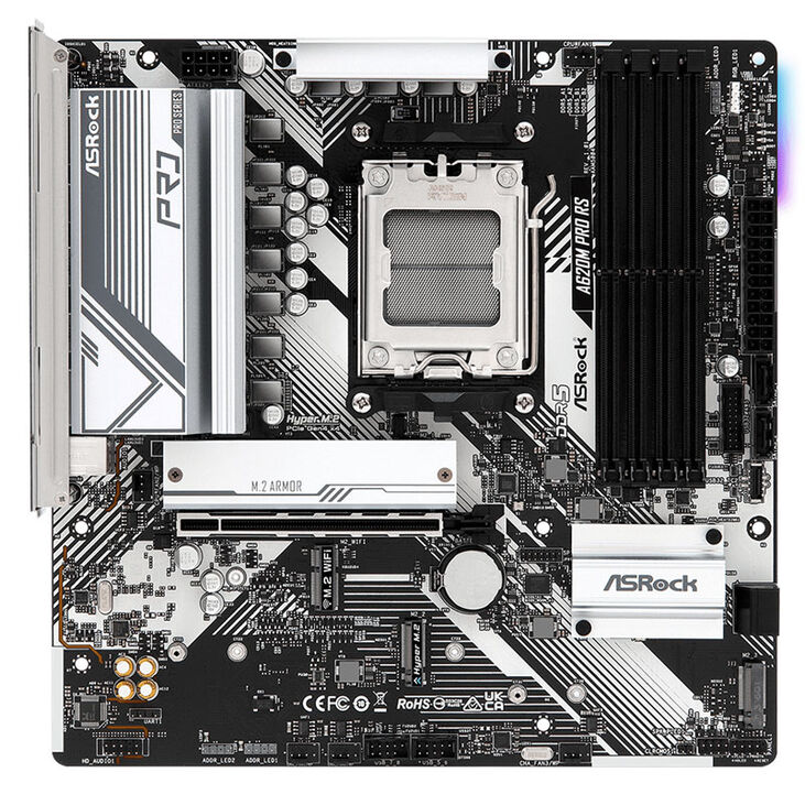 ASRock A620M Pro RS, AMD A620 Mainboard - Sockel AM5, DDR5 image number 2