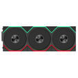 Lian Li UNI FAN TL FLEX Wireless Fan, ARGB - Reverse Blade 120mm, black, 3-pack with controller image number null