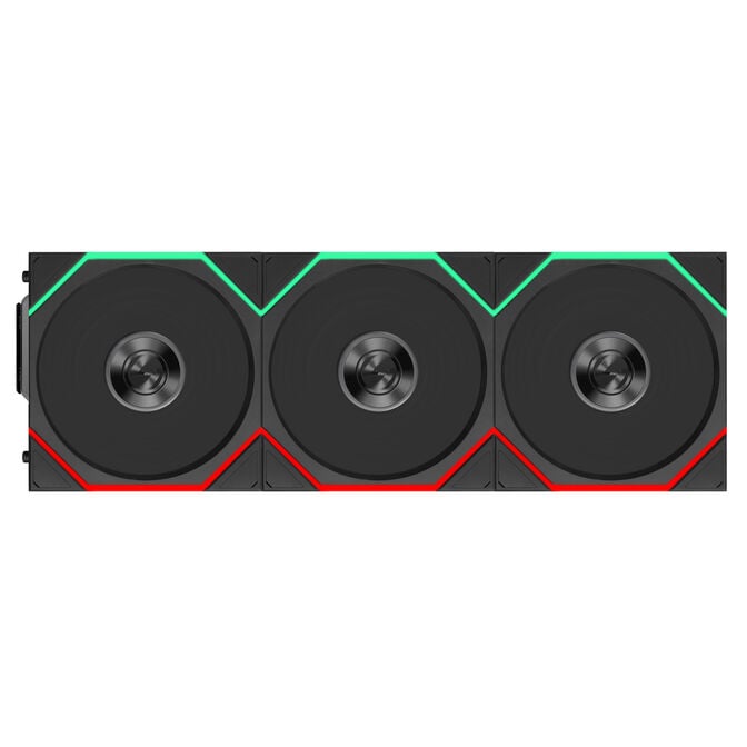 Lian Li UNI FAN TL FLEX Wireless Fan, ARGB - Reverse Blade 120mm, black, 3-pack with controller image number 1