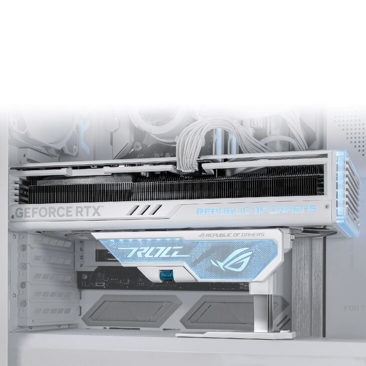 ASUS ROG Herculx Grafikkartenhalter - weiß image number 9