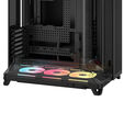 Corsair AIR 5400 LX-R LINK PC Case, Mid-Tower, Tempered Glass, RGB - includes 3x 120mm Fans, black image number null
