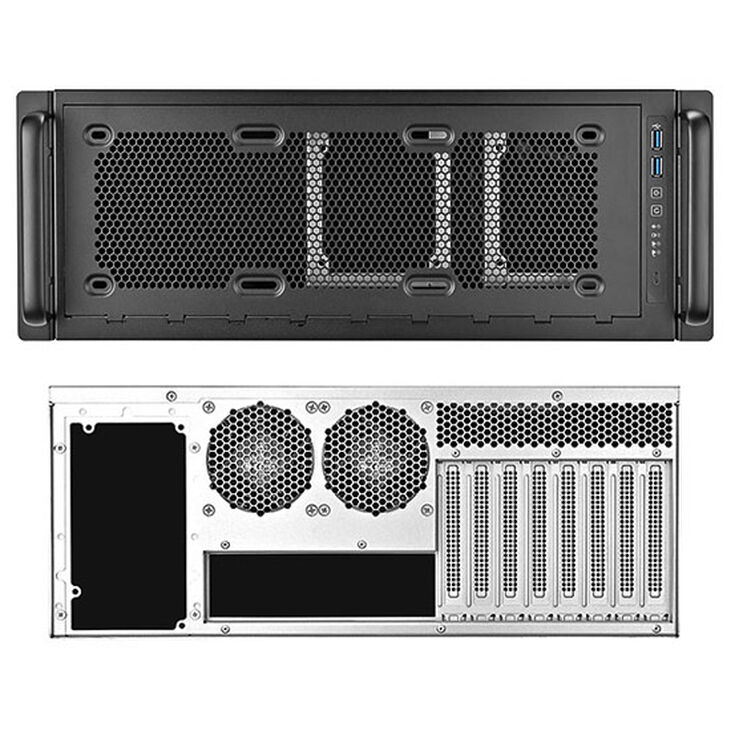 SilverStone RM45-360 Rackmount-Gehäuse, 4U-Formfaktor - grau image number 2