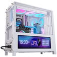 CORSAIR FRAME 4000D LCD RS PC-Geh&auml;use, Midi-Tower, ATX, ARGB, Tempered Glass - wei&szlig; image number null