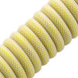 CableMod Classic Coiled Keyboard Cable USB-C to USB Type A, Lemon Ice - 150cm image number null