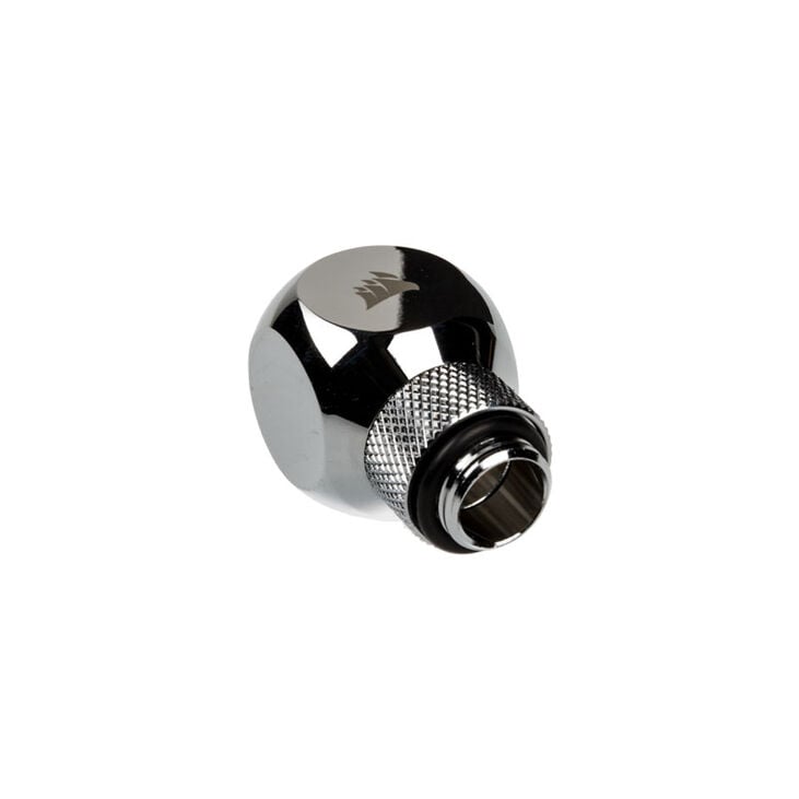 Corsair Hydro X Series XF Adapter Y-Splitter G1/4 Zoll AG auf 2x G1/4 Zoll IG - drehbar, chrome silb image number 1