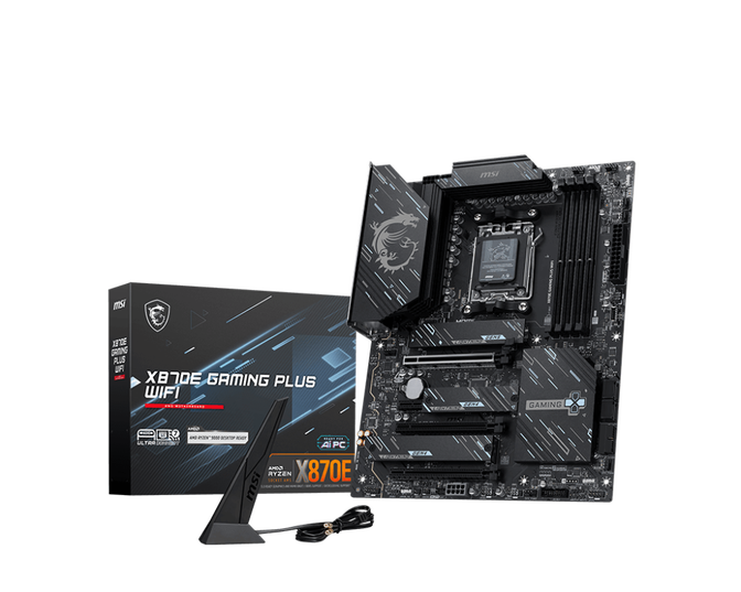 MSI X870E Gaming Plus WiFi7 Mainboard, Sockel AM5, AMD X870E, ATX, DDR5 image number 0