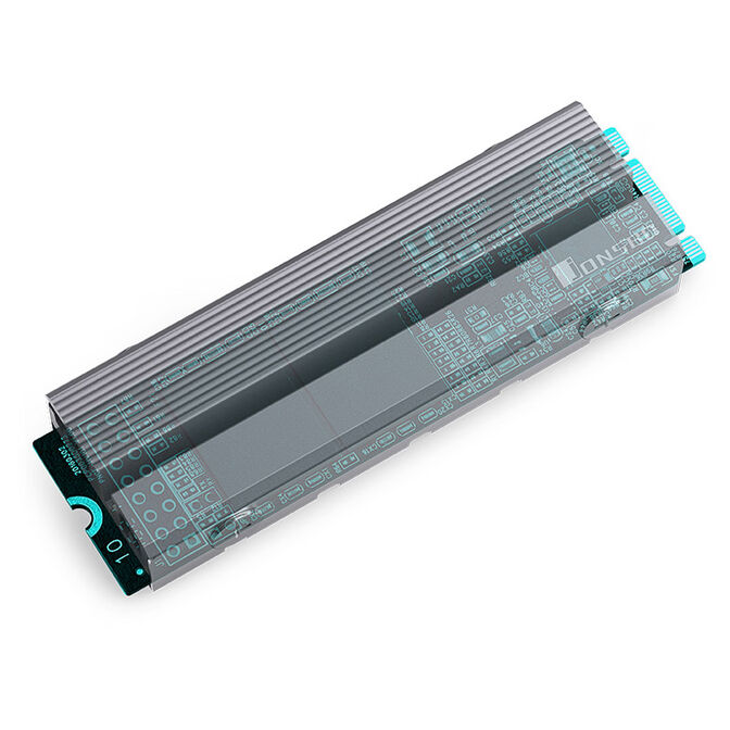 Jonsbo M.2-6 SSD-K&uuml;hler - Grau image number 6