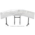 Next Level Racing Free Standing Triple Monitor Stand image number null