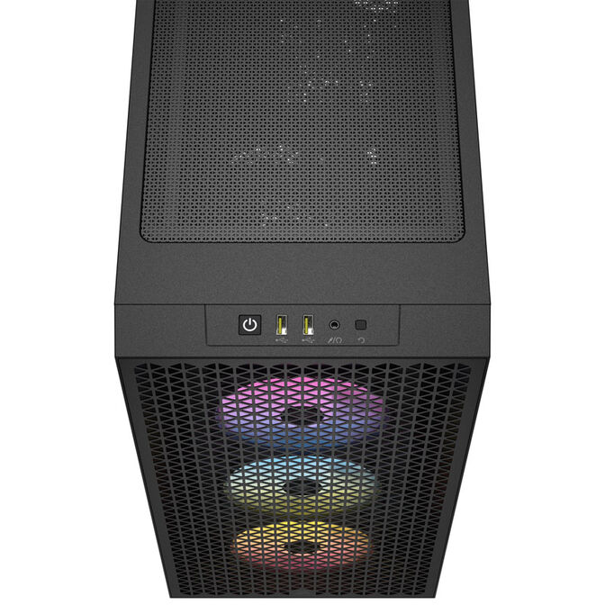 Corsair 3000D Airflow RGB, PC-Geh&auml;use, Midi-Tower, ATX, Tempered Glass - schwarz image number 4