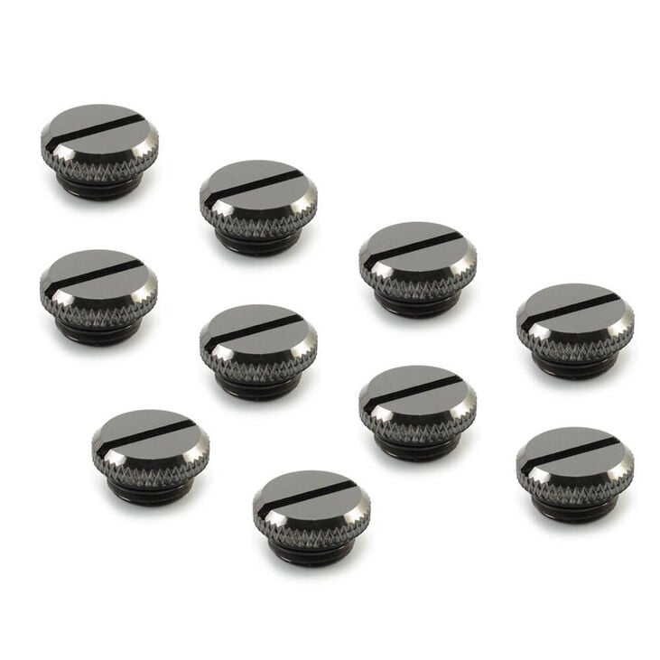 XSPC Verschlussstopfen V2 G1/4 Zoll AG - 10er Pack, schwarz chrome image number 0