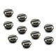 XSPC Verschlussstopfen V2 G1/4 Zoll AG - 10er Pack, schwarz chrome