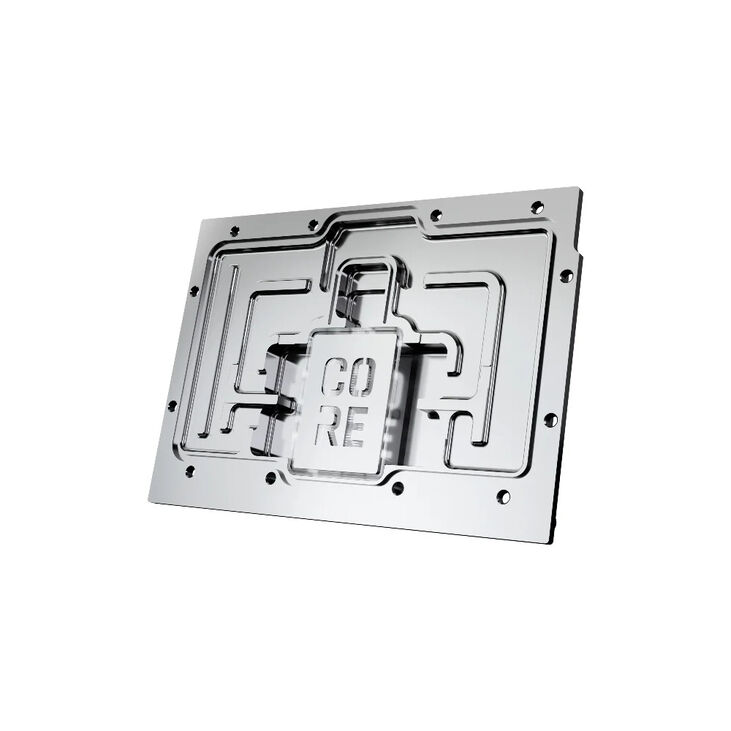 Alphacool Core RX 9070 Steel Legend GPU Wasserblock, ARGB, mit Backplate - Acryl image number 3