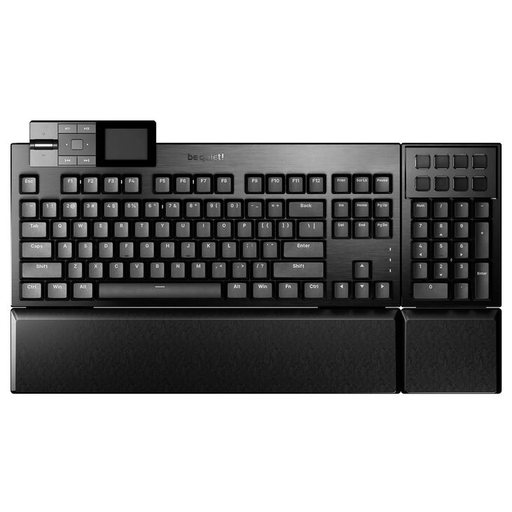 be quiet! Dark Mount Silent Gaming Tastatur, RGB - be quiet! Silent Linear Switches, schwarz image number 1