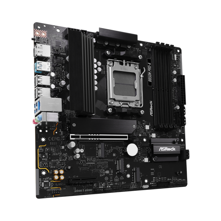 ASROCK B850M Pro-A Mainboard, Sockel AM5, AMD B850, Micro-ATX, DDR5 image number 2