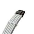 CableMod C-Series Pro ModMesh 12V-2x6 cable, 90&deg; connector, for Corsair Type 5 RMx Shift PSUs - white, 65cm image number null