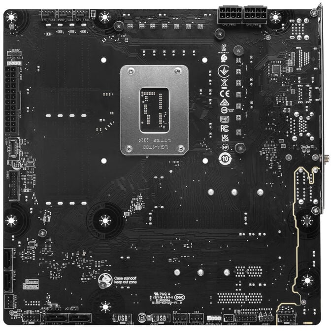 MSI Pro B760M Project Zero, Socket LGA 1700, Intel B760M, MIcro-ATX- DDR5, Back-Connect-Design image number 7