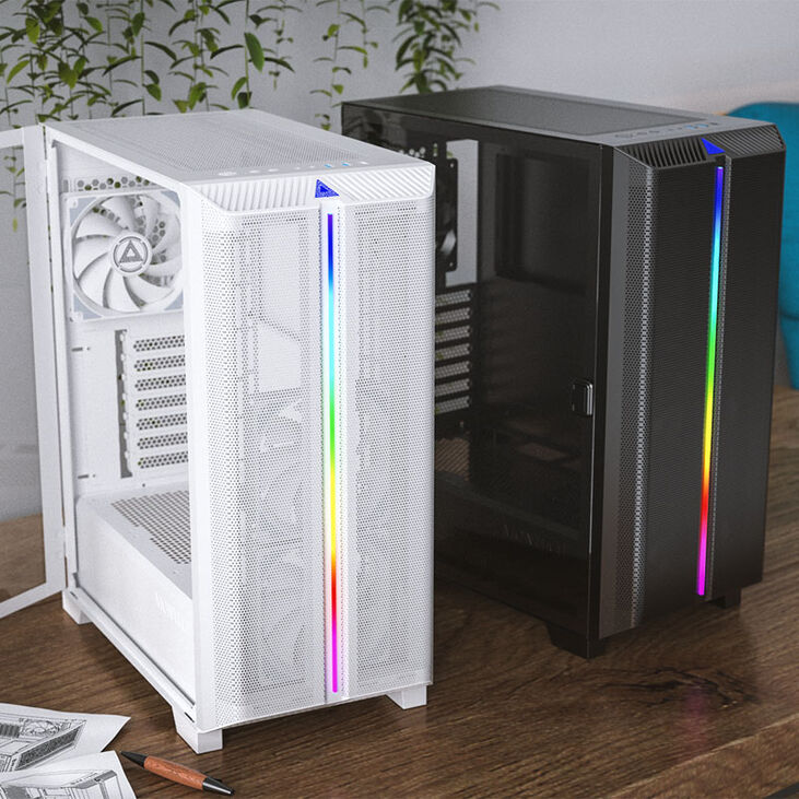 Montech SKY ONE Lite, Mid Tower, Tempered Glass - White image number 6