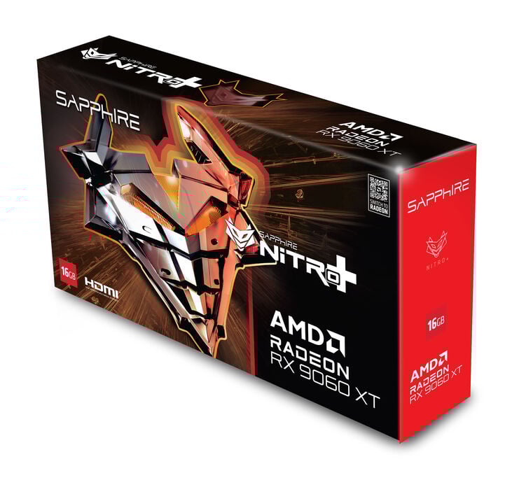 Sapphire Nitro+ Radeon RX 9060 XT Gaming OC Grafikkarte, 16384 MB GDDR6 image number 1