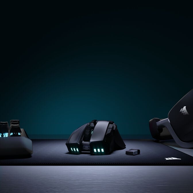 Corsair IRONCLAW WIRELESS SE Gaming Mouse, Wireless, Backlit RGB LED, 26000 DPI, Optical image number 3